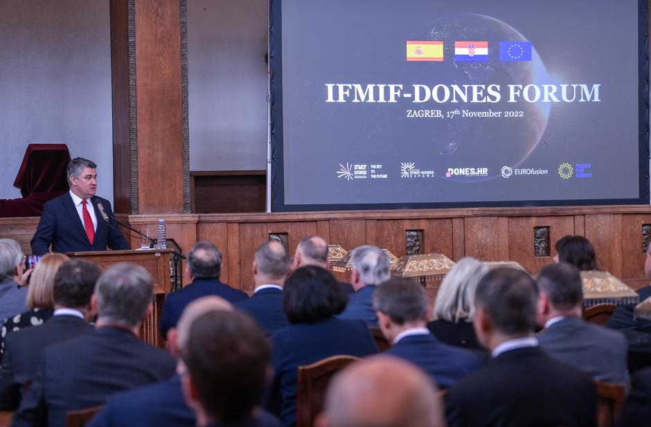 Zagreb: Španjolski kralj Filip VI. i kraljica Letizia na Hrvatsko-španjolskom IFMIF-DONES Forumu 