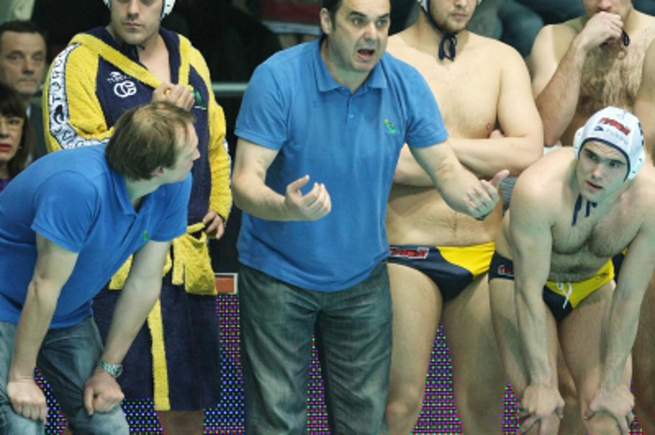 \'13.04.2011.,Zagreb - Bazen Mladosti, druga utakmica polufinala vaterpolskog prvenstva izmedju Mladosti i Primorja. Emil Nikolic. Photo: Goran Jakus/PIXSELL\'