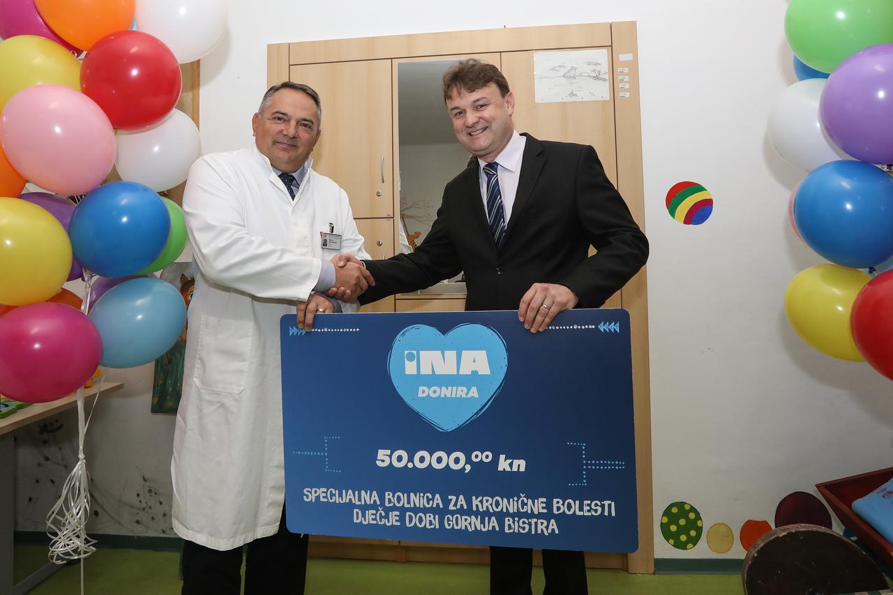 INA nastavlja suradnju s dječjom bolnicom u Gornjoj Bistri