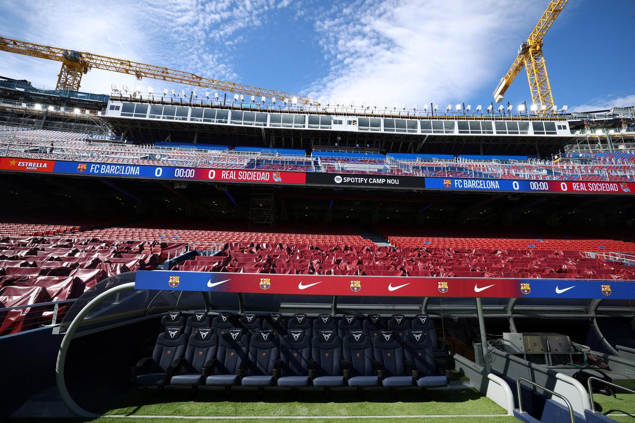 Visit of FC Barcelona's new Spotify Camp Nou