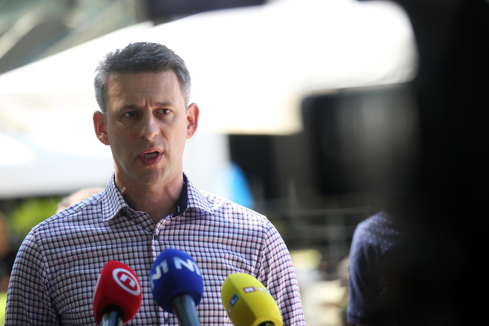 07.06.2024.,Velika Gorica - Predsjednik Mosta Bozo Petrov odrzao je konferenciju za novinare na temu "Najveca promjena u Europskoj uniji krece iz Hrvatske - kako izlaskom na izbore u nedjelju biraci mogu doprinijeti promjeni osnivackih ugovora EU-a i svih javnih politika" Photo: Zeljko Hladika/PIXSELL