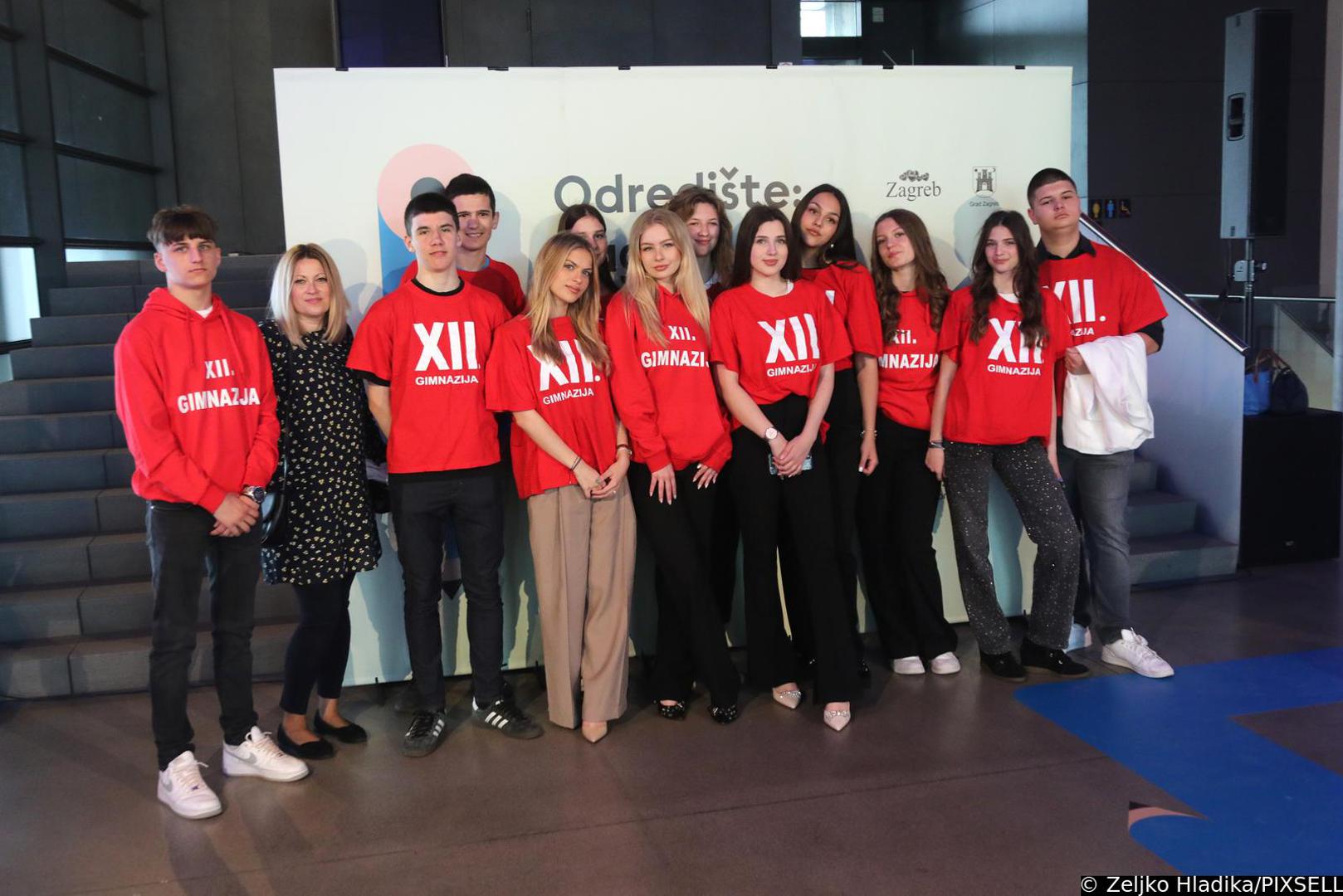 13.05.2024.,Zagreb - U MSU-u je predstavljen projekt "Odretiste: Zagreb" gradske Turisticke zajednice u kojem su srednjoskolci osmisljavali progreame turisticke tematike Photo: Zeljko Hladika/PIXSELL