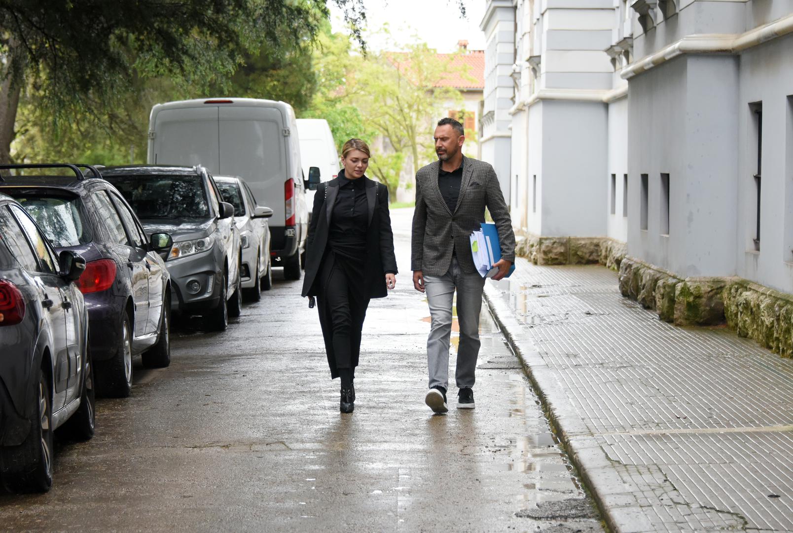 23.04.2024., Pula - Ella Dvornika odlazi sa Opcinskog suda nakon brakorazvodne parnice. Photo: Sasa Miljevic/PIXSELL