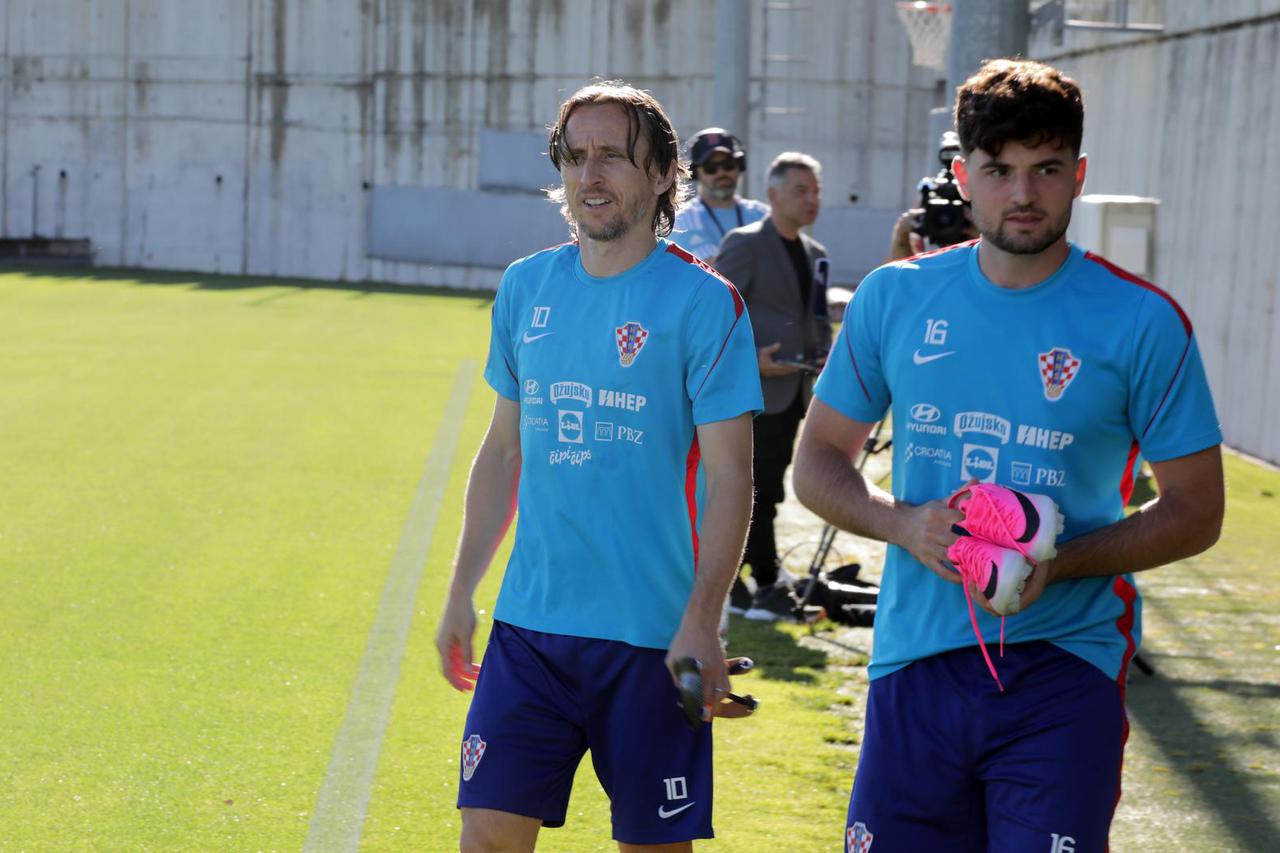 Rijeka: Trening hrvatske nogometne reprezentacije