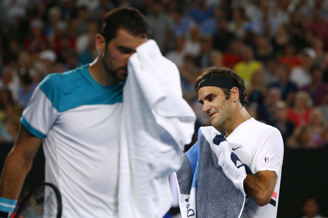 Marin Čilić i Roger Federer