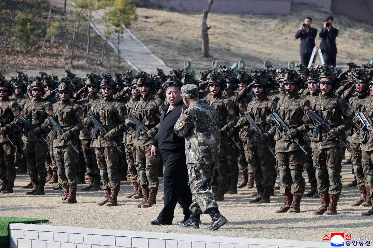 North Korea's Kim Jong Un visits a special operations training base