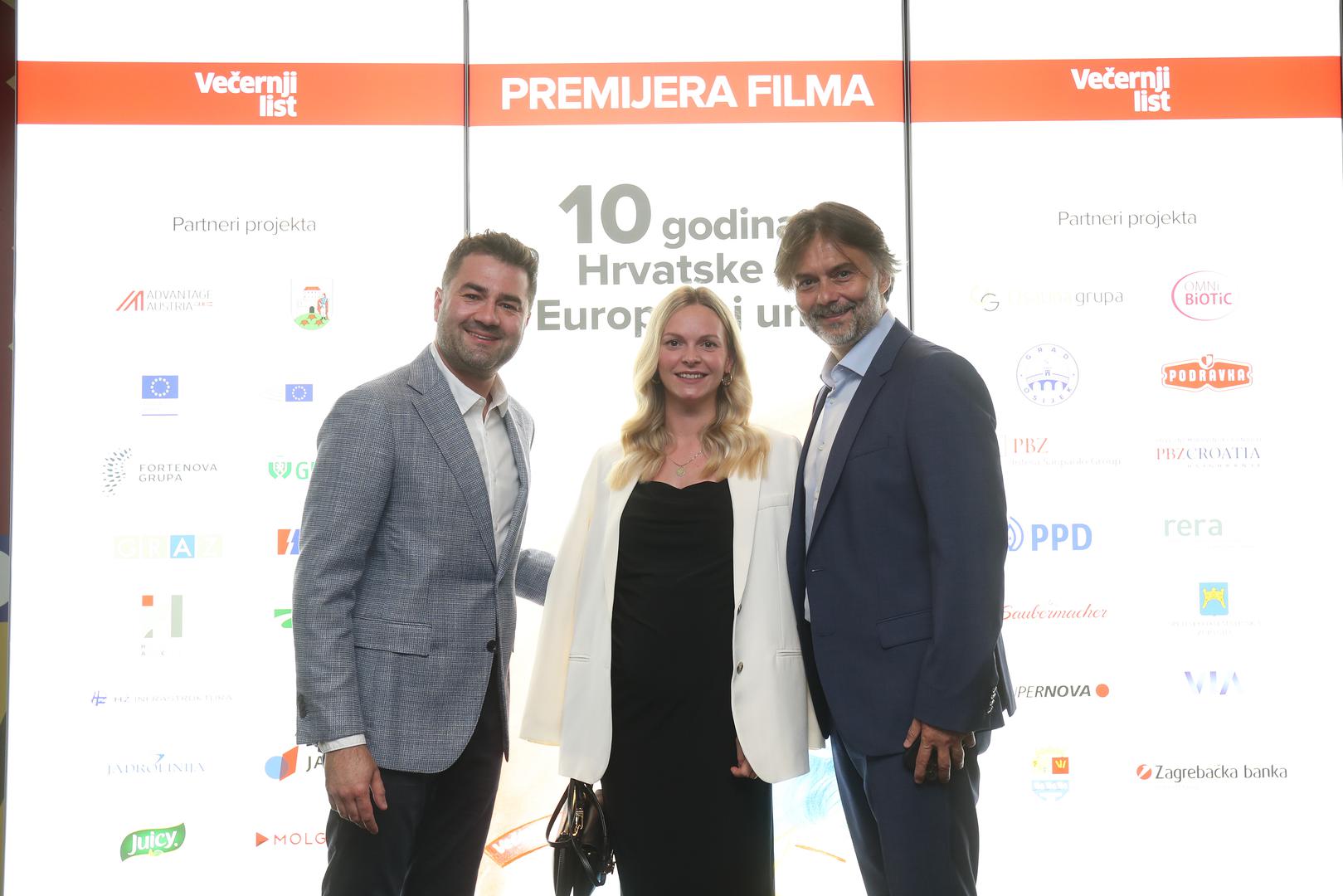 28.06.2023., Zagreb - Premijera filma Vecernjeg Lista "10 godina Hrvatske u Europskoj uniji" Photo: Matija Habljak/PIXSELL