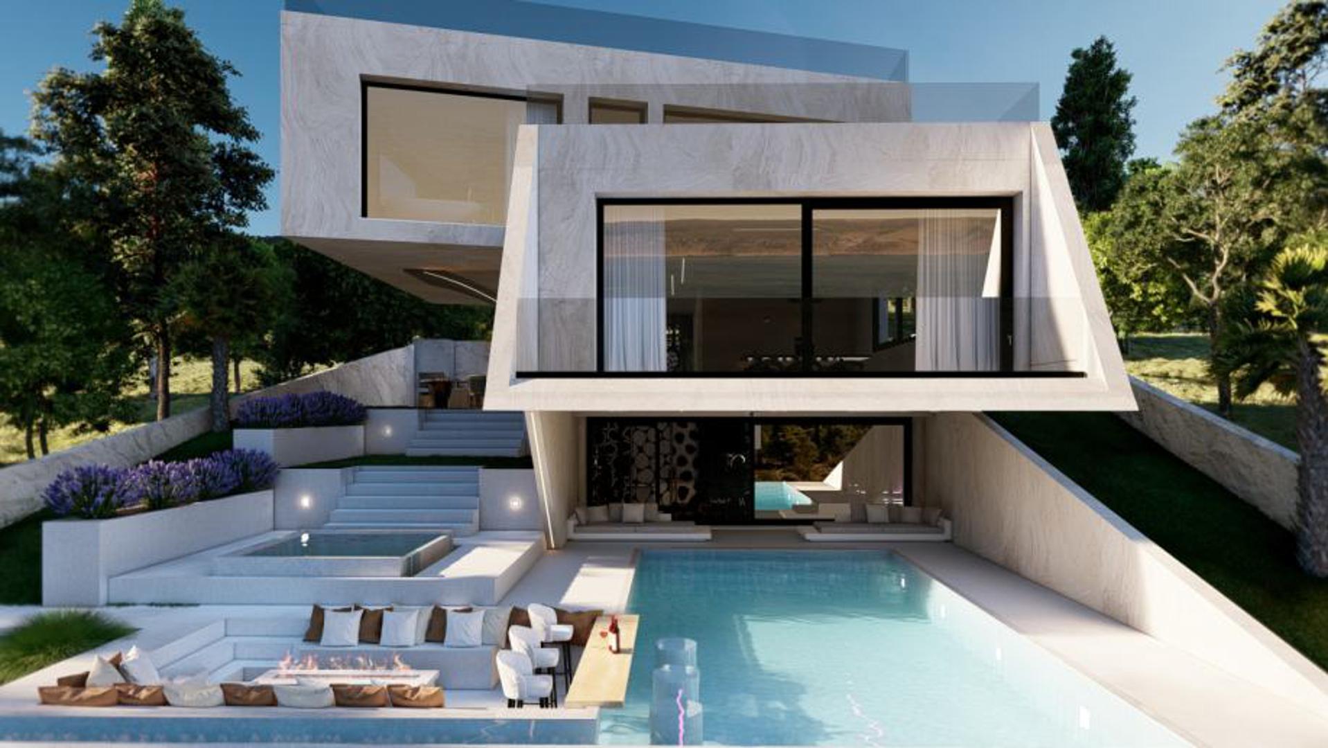 U Starigradu, Zadarska županija, prodaje se moderna samostojeća vila po cijeni od 2.400.000 €. Vila, koja je trenutno u izgradnji (godina završetka 2025.), ima dvije etaže i podrum te stambenu površinu od 315 m² na okućnici od 1.000 m².

