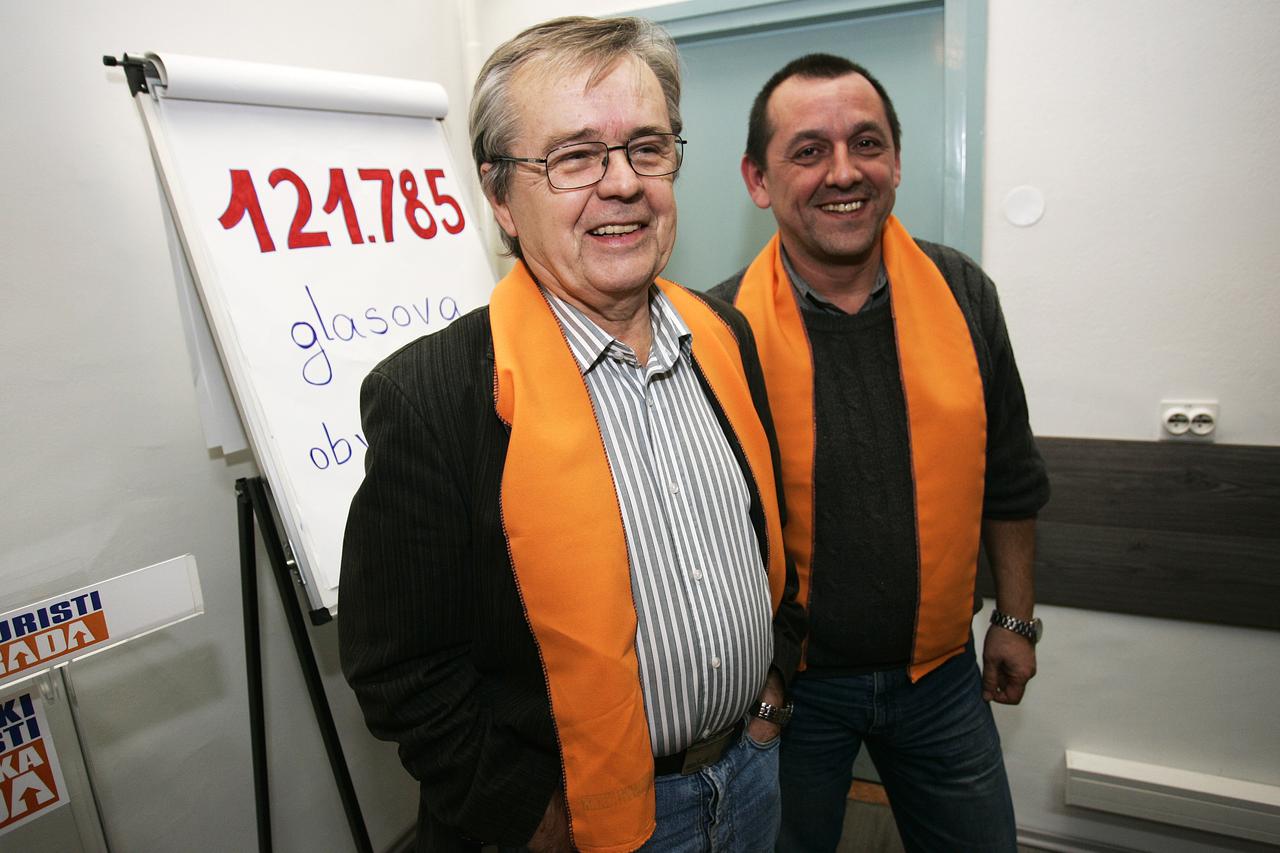 06.12.2011., Ilica 108, Zagreb - U prostorijama stranke laburista odrzana je 1. sjednica Kluba zastupnika Hrvatskih laburista - Stranke rada. Mladen Novak, Nikola Vuljanic.