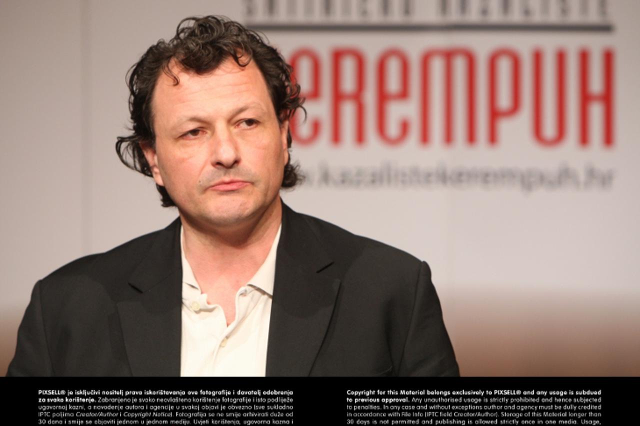 '31.05.2013., Zagreb - U kazalistu Kerempuh odrzana konferencija za medije povodom 37. Dana satire Fadila Hadzica.  Photo: Dalibor Urukalovic/PIXSELL'