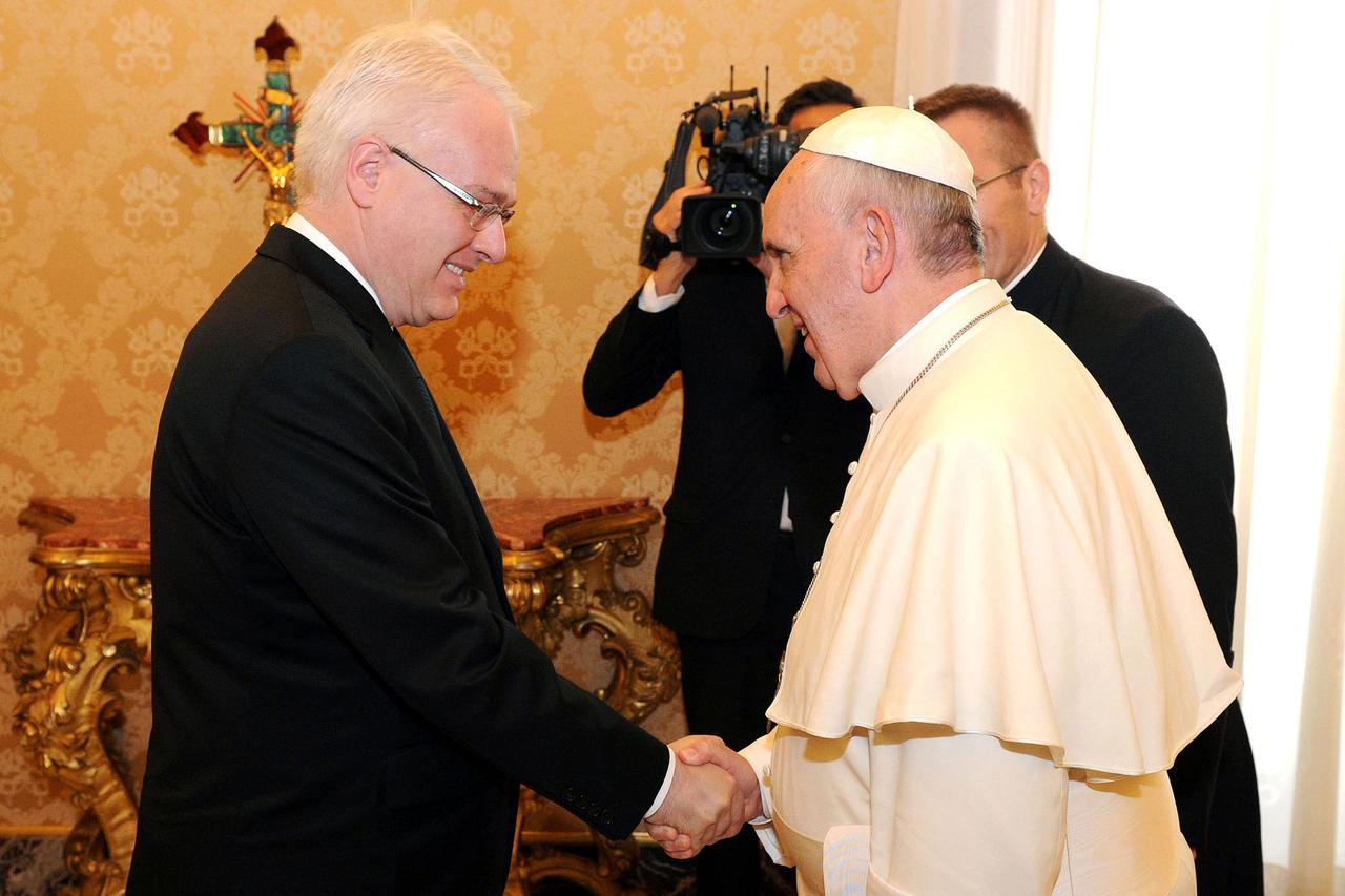 Ivo Josipović i papa Franjo
