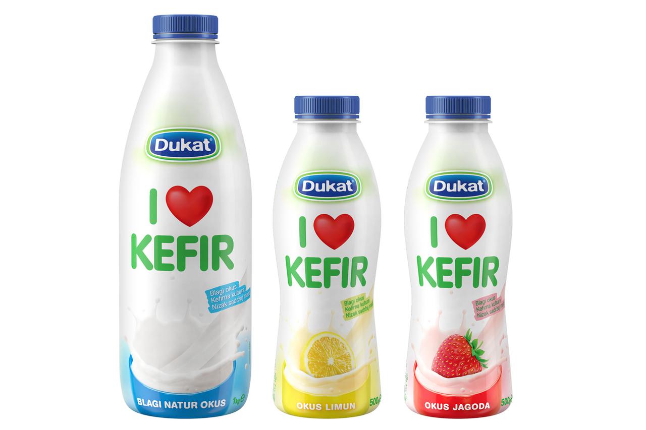 Dukat predstavio liniju blagih kefirnih napitaka „I love kefir“