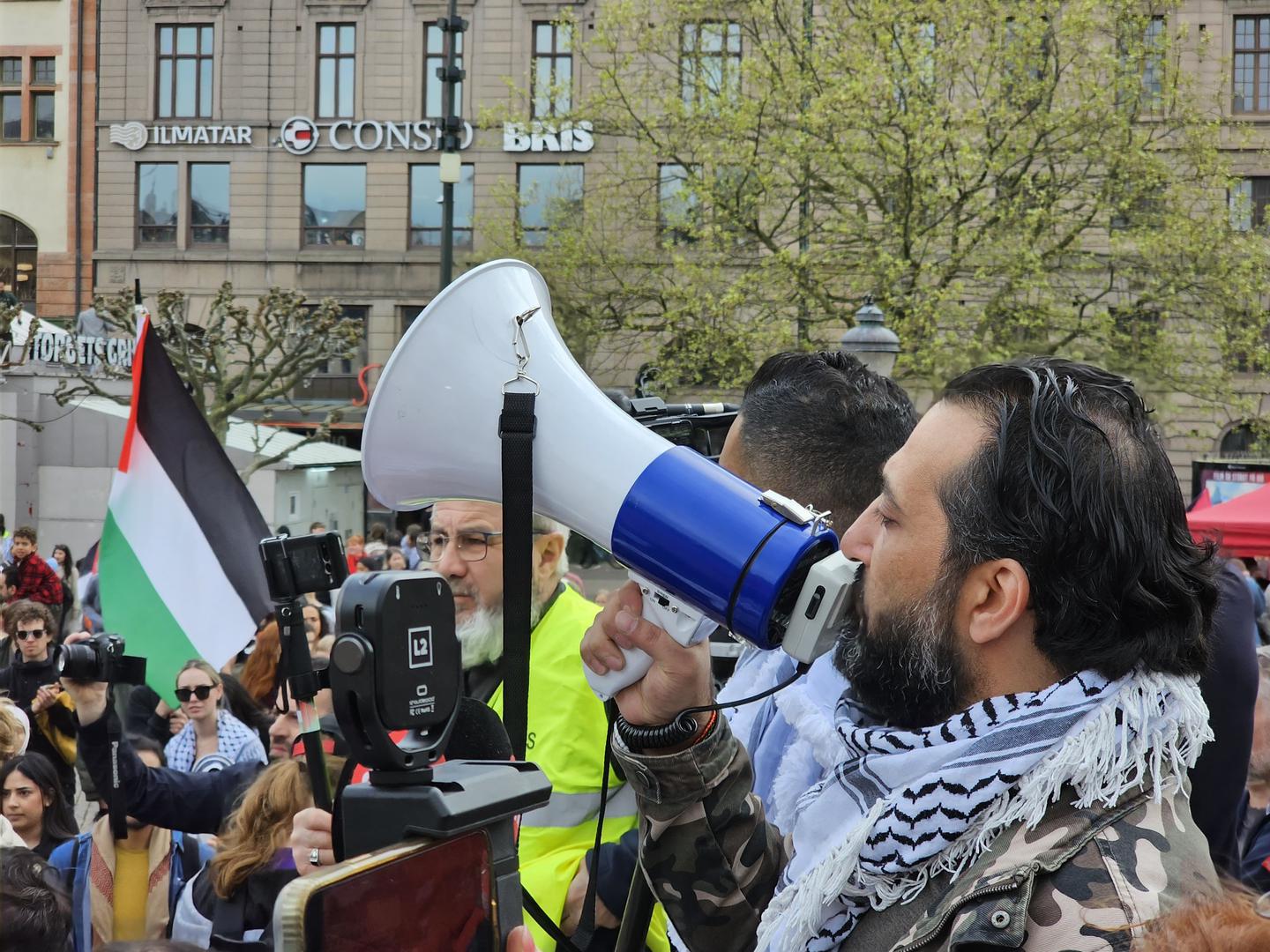 Prosvjednici su uzvikivali "bojkotirajte Izrael, bojkotirajte Eurosong".