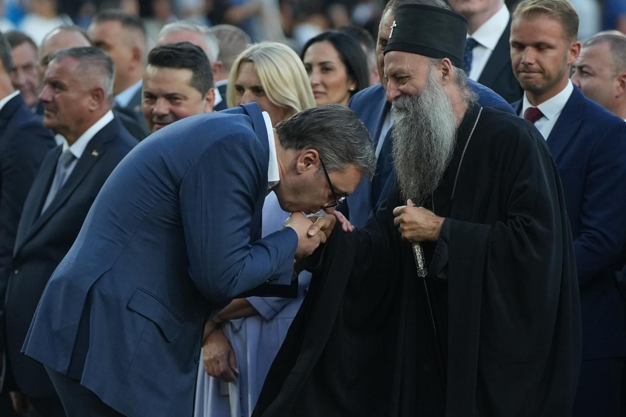 Aleksandar Vucic, Serbian Patriarch Porfirije