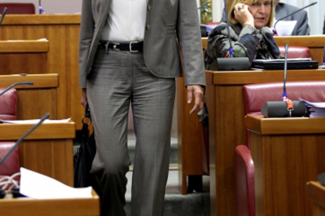 '19.10.2012., Zagreb - U Saboru je raspravom o zakonu o probaciji nastavljena redovita sjednica.  Photo: Patrik Macek/PIXSELL'