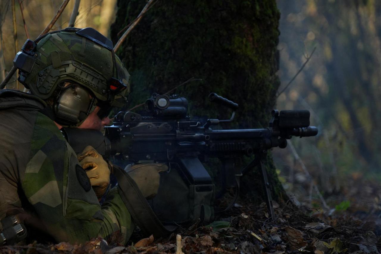 Swedish troops train ahead of NATO deployment to Latvia