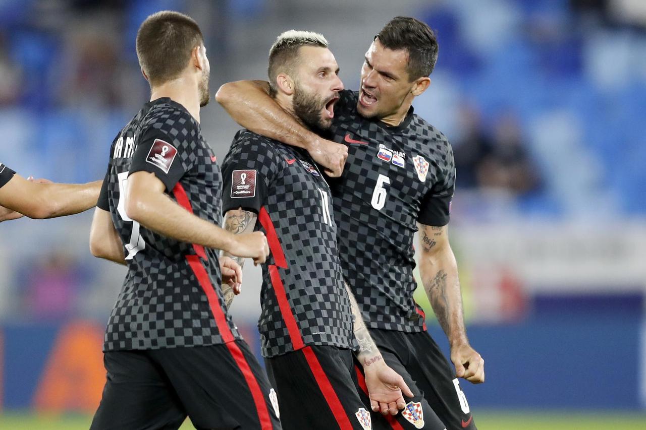 Bratislava: Sraz Slovačke i Hrvatske u kvalifikacijskom susretu za nogometni SP 2022.
