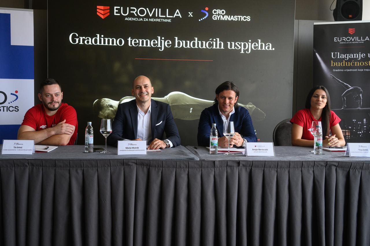Zagreb: Potpisivanje ugovora o sponzorstvu sa Hrvatskim Gimnastičarskim savezom i Euroville