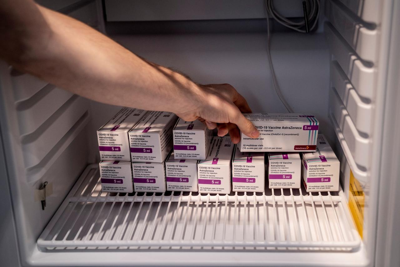 FILE PHOTO: AstraZeneca coronavirus vaccination in Copenhagen