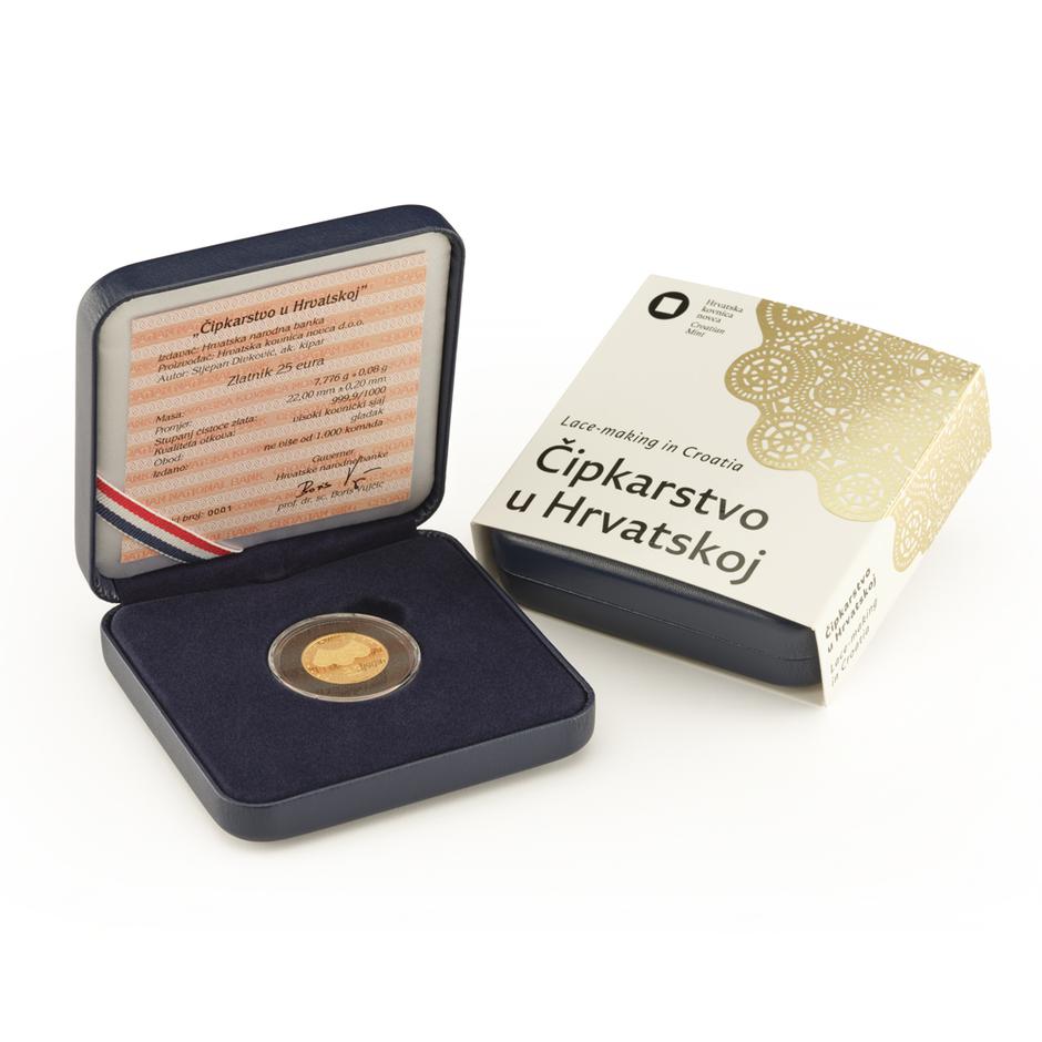 Hrvatska čipka na zlatnicima