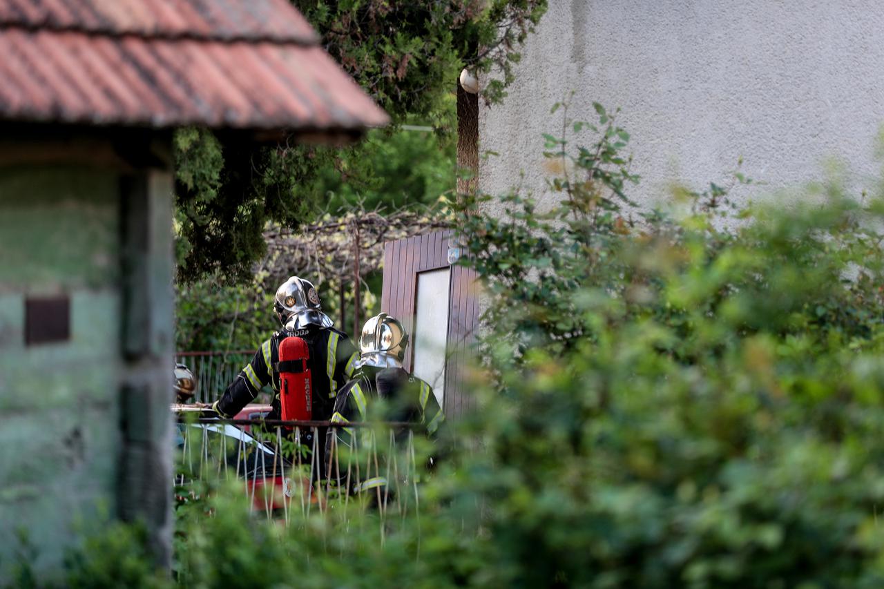 Požar obiteljske kuće u ulici Franje Malnara u Zagrebu