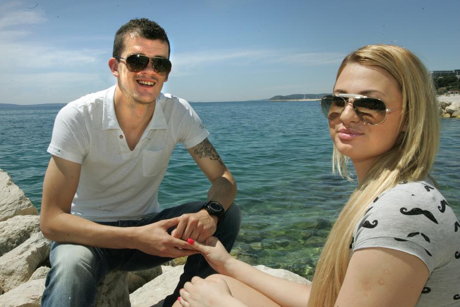 Split: Nogometaš Danijel Stojanovi? s djevojkom Ivanom Gugi?