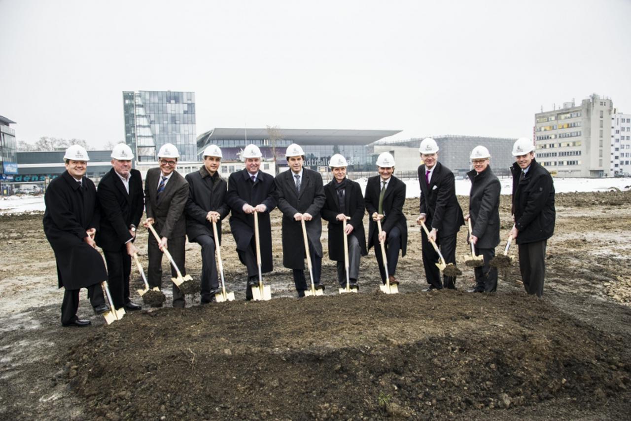 'Spatenstich, Styria Media Group Headquater, Graz, Conrad von HËtzendorfstraï¬e,  am 27.02.2013'