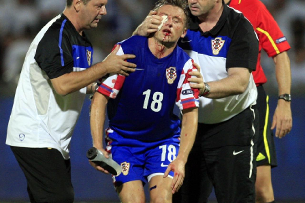 \'05.10.2010., Tel Aviv - Kvalifikacijska utakmice hrvatske nogometne reprezentacije , grupe F, protiv Izraela za europsko prvenstvo u Ukrajini i Poljskoj 2012 g. Ivica Olic. Photo: Slavko Midzor/PIXS