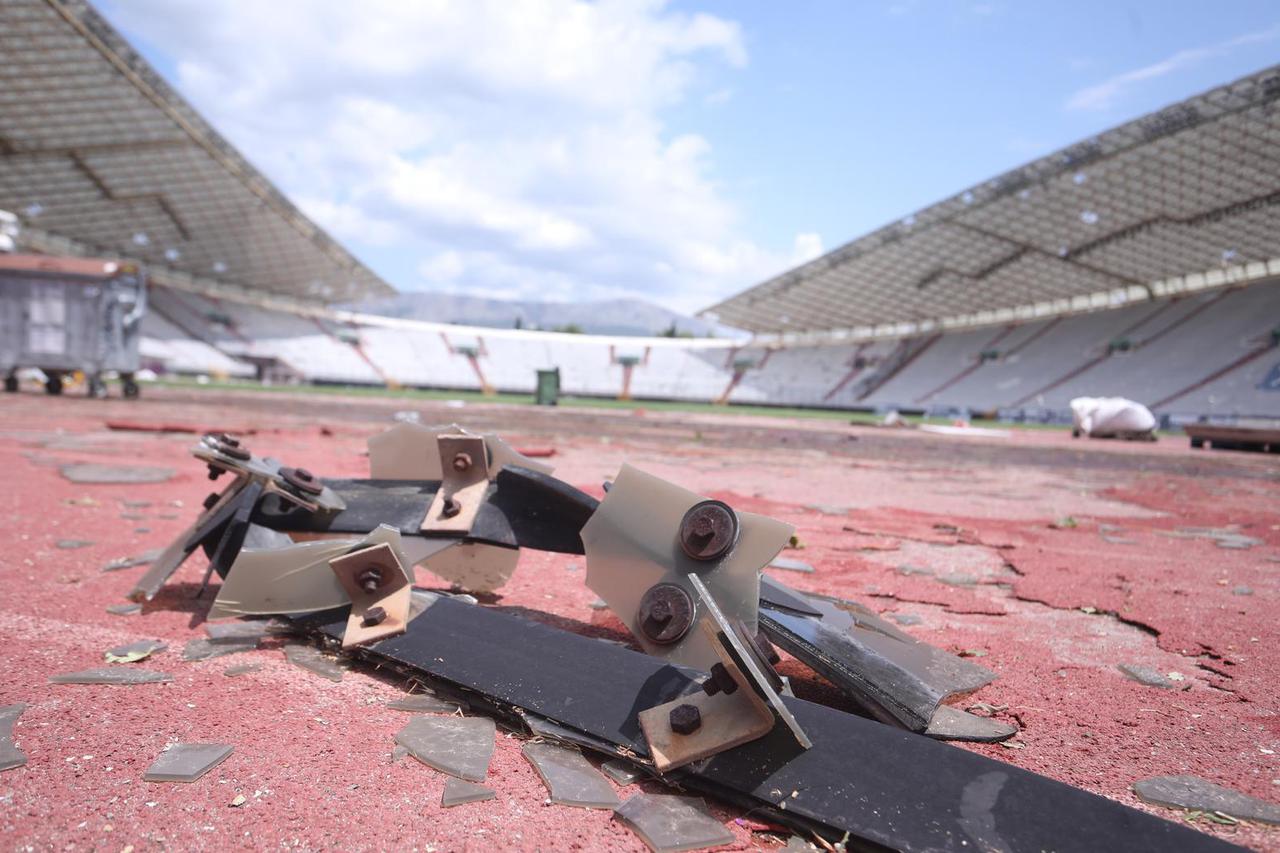 Poljud oštećen u oluji koja je poharala Split
