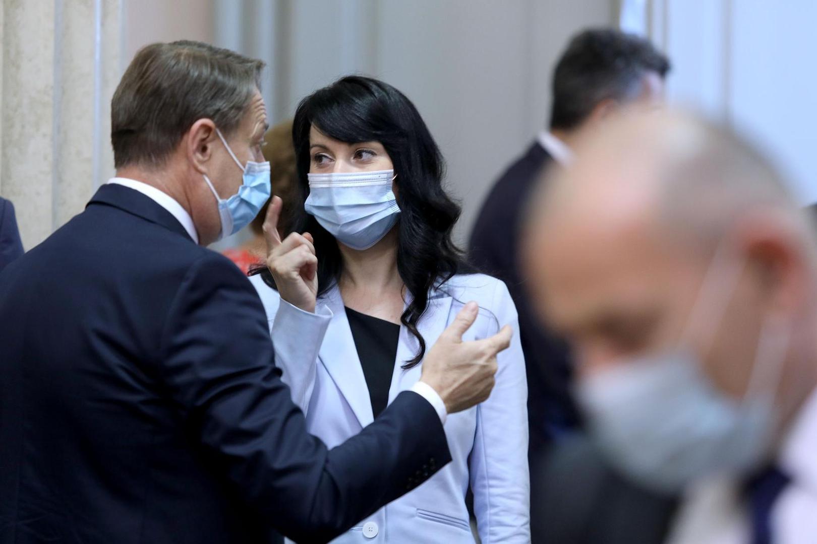 23.07.2020., Zagreb - 1. sjednica Hrvatskoga sabora nastavljena je danas predstavljanjem nove Vlade Republike Hrvatske. Glasovanje o povjerenju Vladi  ocekuje se u popodnevnim satima.Photo: Patrik Macek/PIXSELL