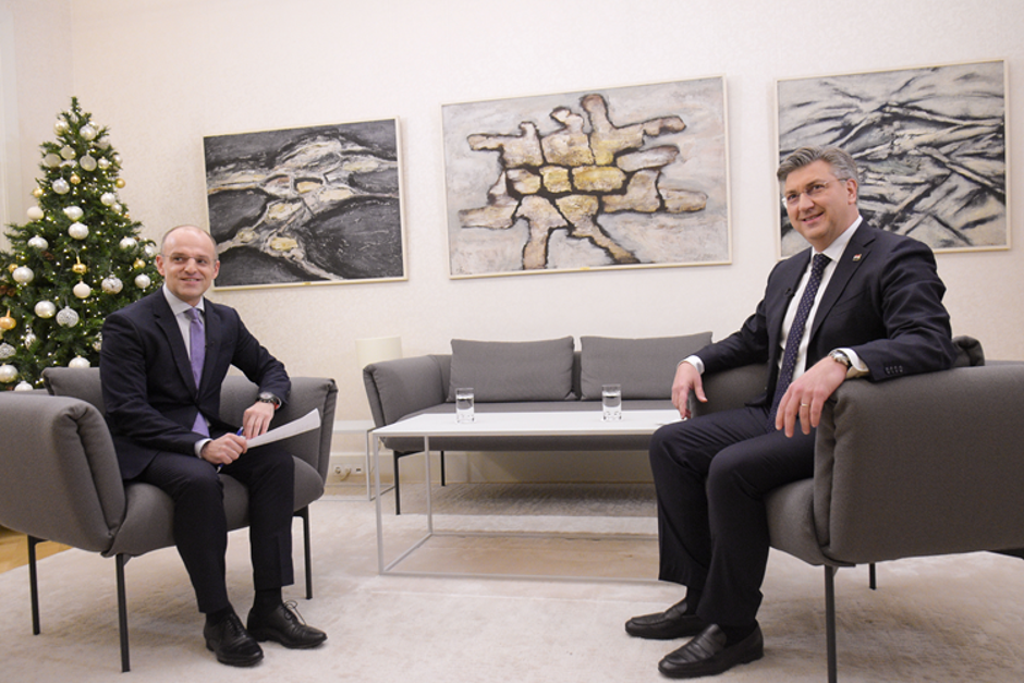 Mislav Bago i Andrej Plenković