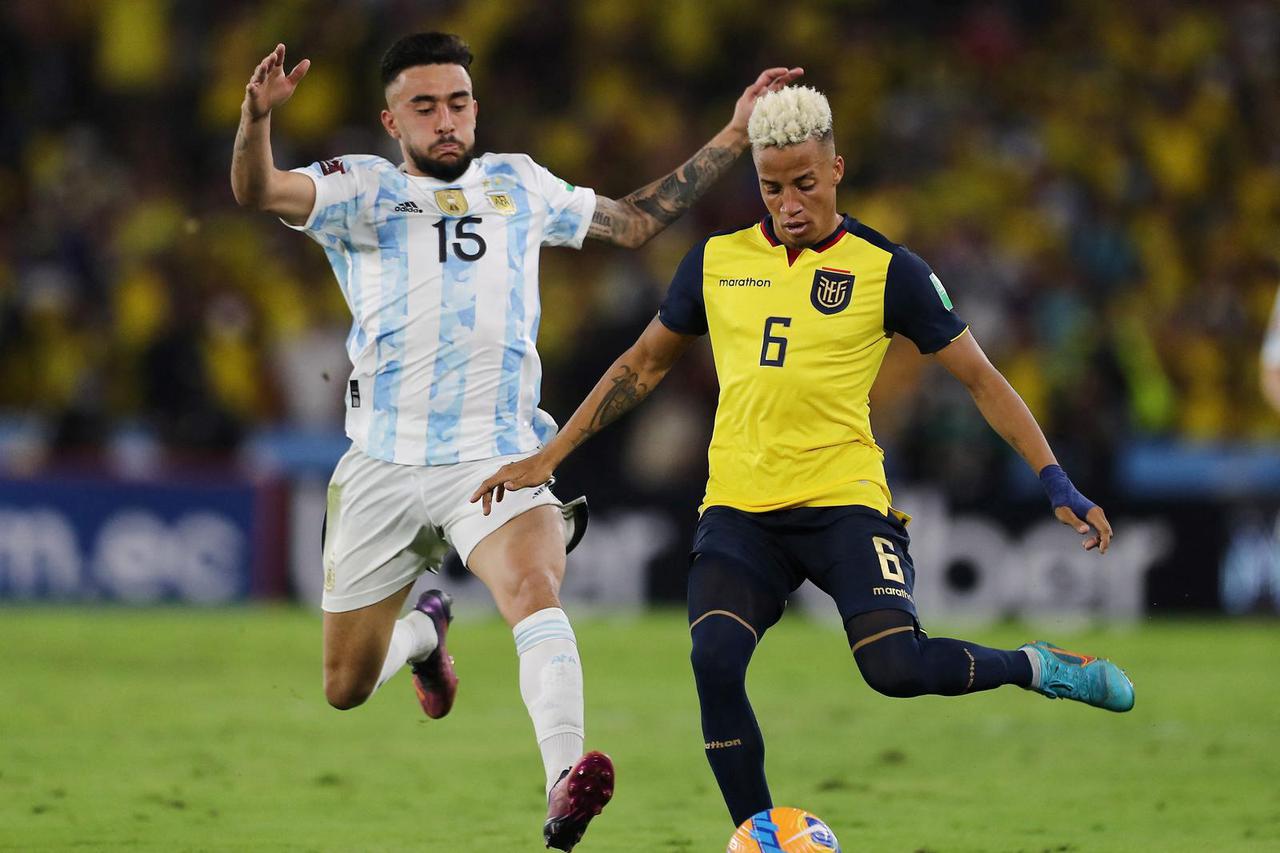 FILE PHOTO: World Cup - South American Qualifiers - Ecuador v Argentina