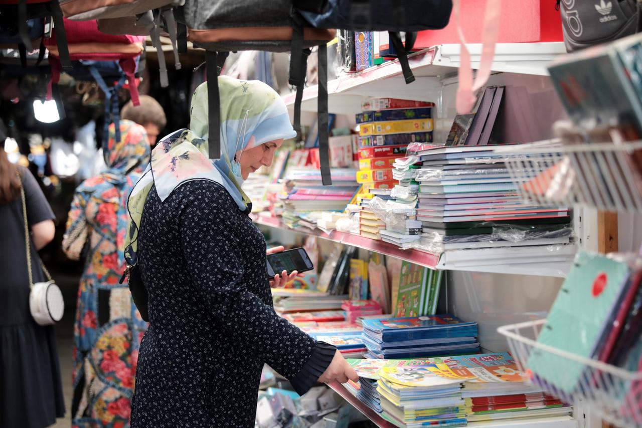 Preparations for new school year in Grozny, Russia