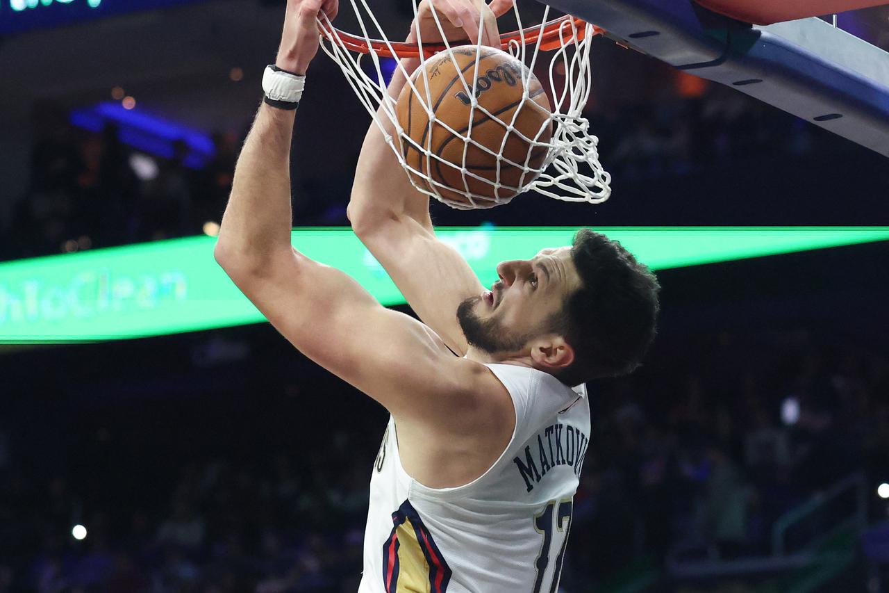 NBA: New Orleans Pelicans at Philadelphia 76ers