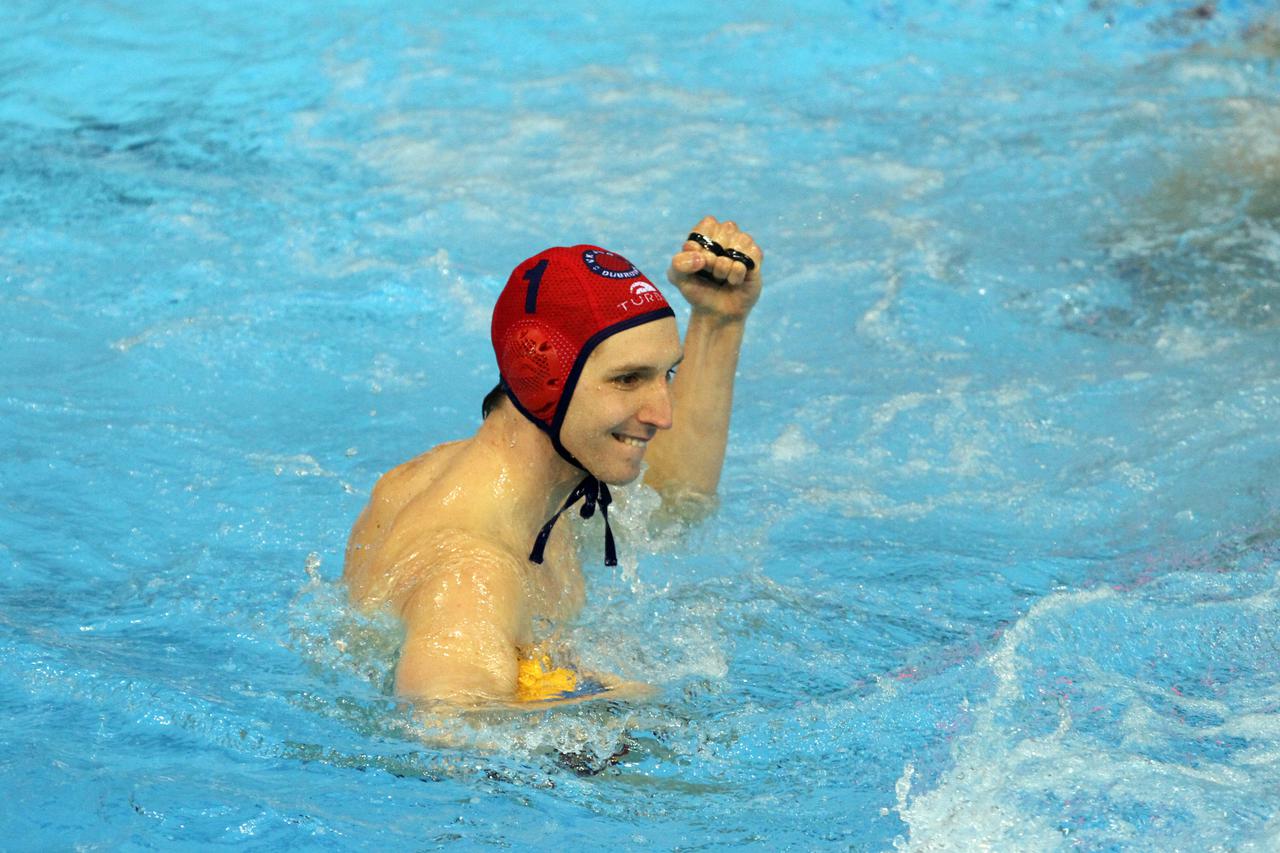 03.04.2015., bazen Kantrida, Rijeka - Final Four regionalna vaterpolo liga, finalna utakmica, Primorje Erste banka - Jug CO. Vratar Juga Marko Bijac.  Photo: Goran Kovacic/PIXSELL