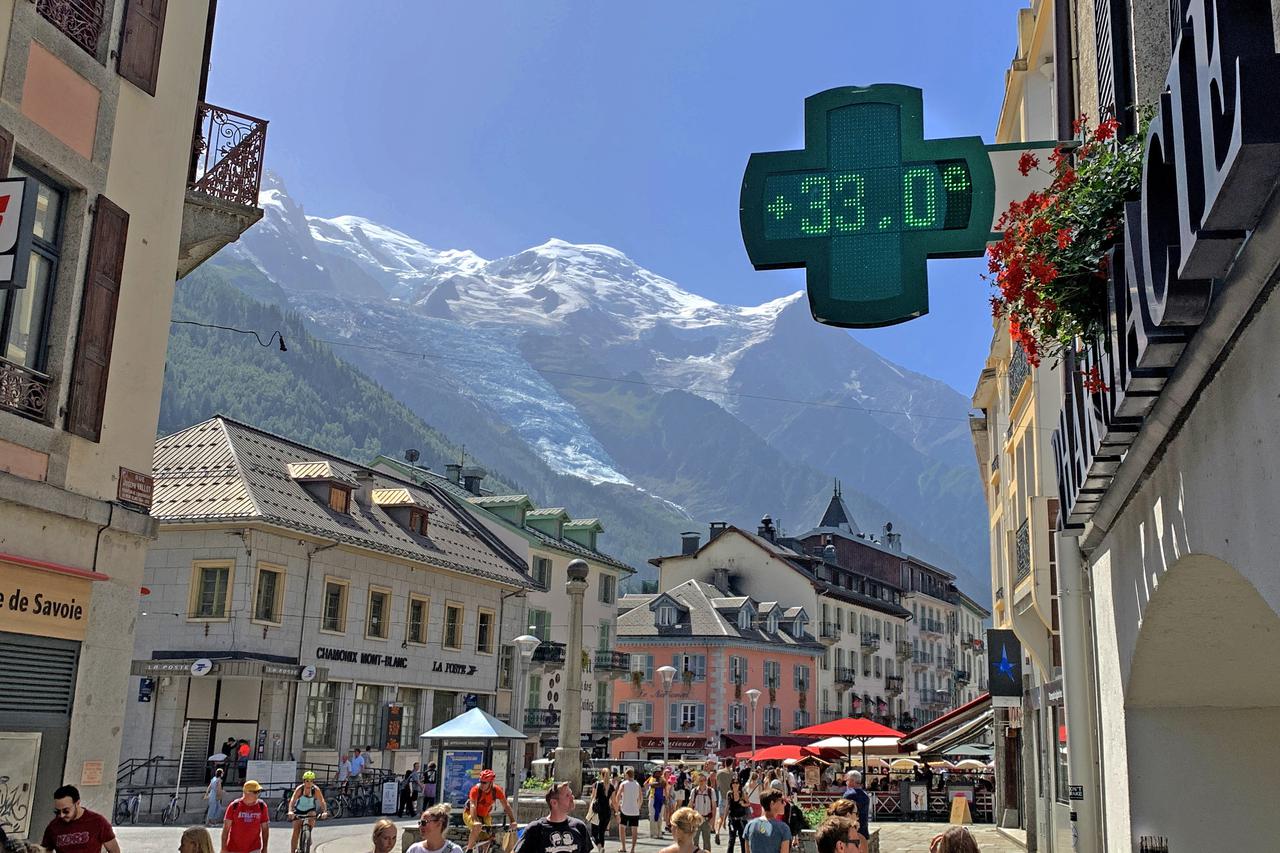Heatwave in Chamonix