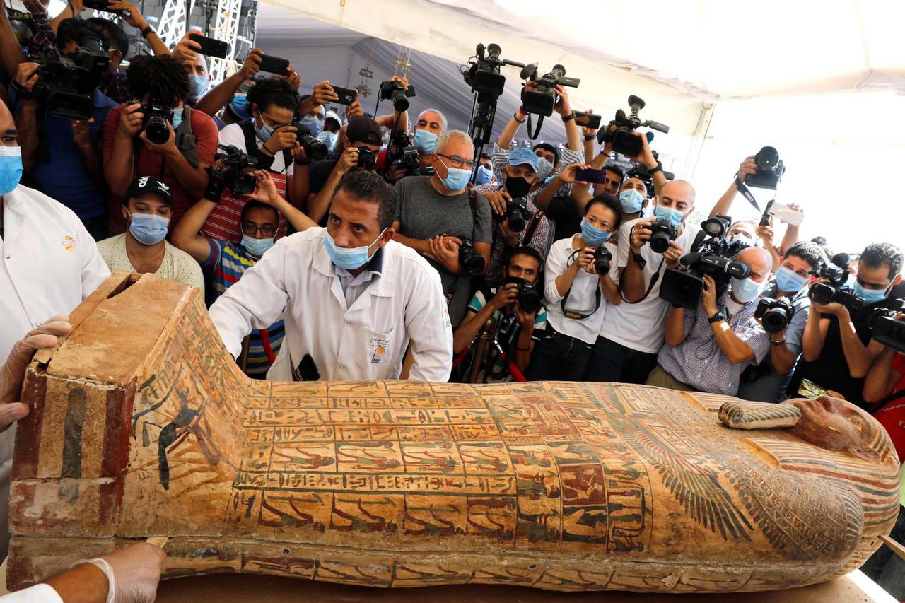 Newly discovered burial site near Egypt's Saqqara necropolis in Giza
