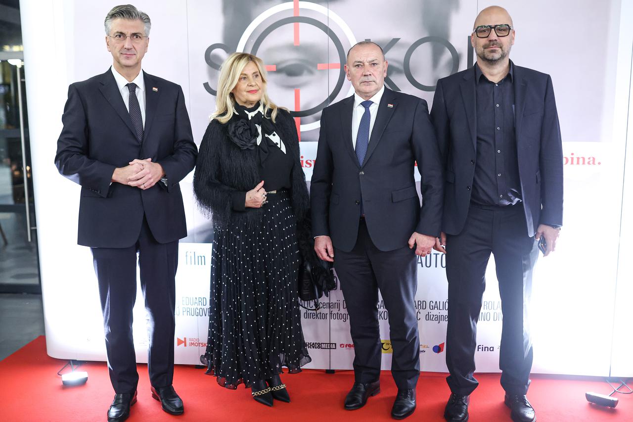 Zagreb: Održana premijera filma "SOKOL - Nezaustavljiv kao sudbina"