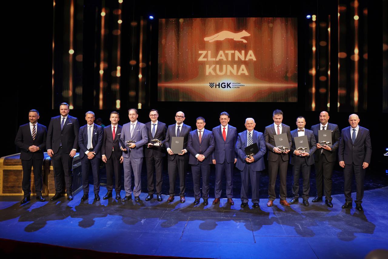 Zagreb: 27. dodjela nagrade Zlatna kuna Hrvatske gospodarske komore