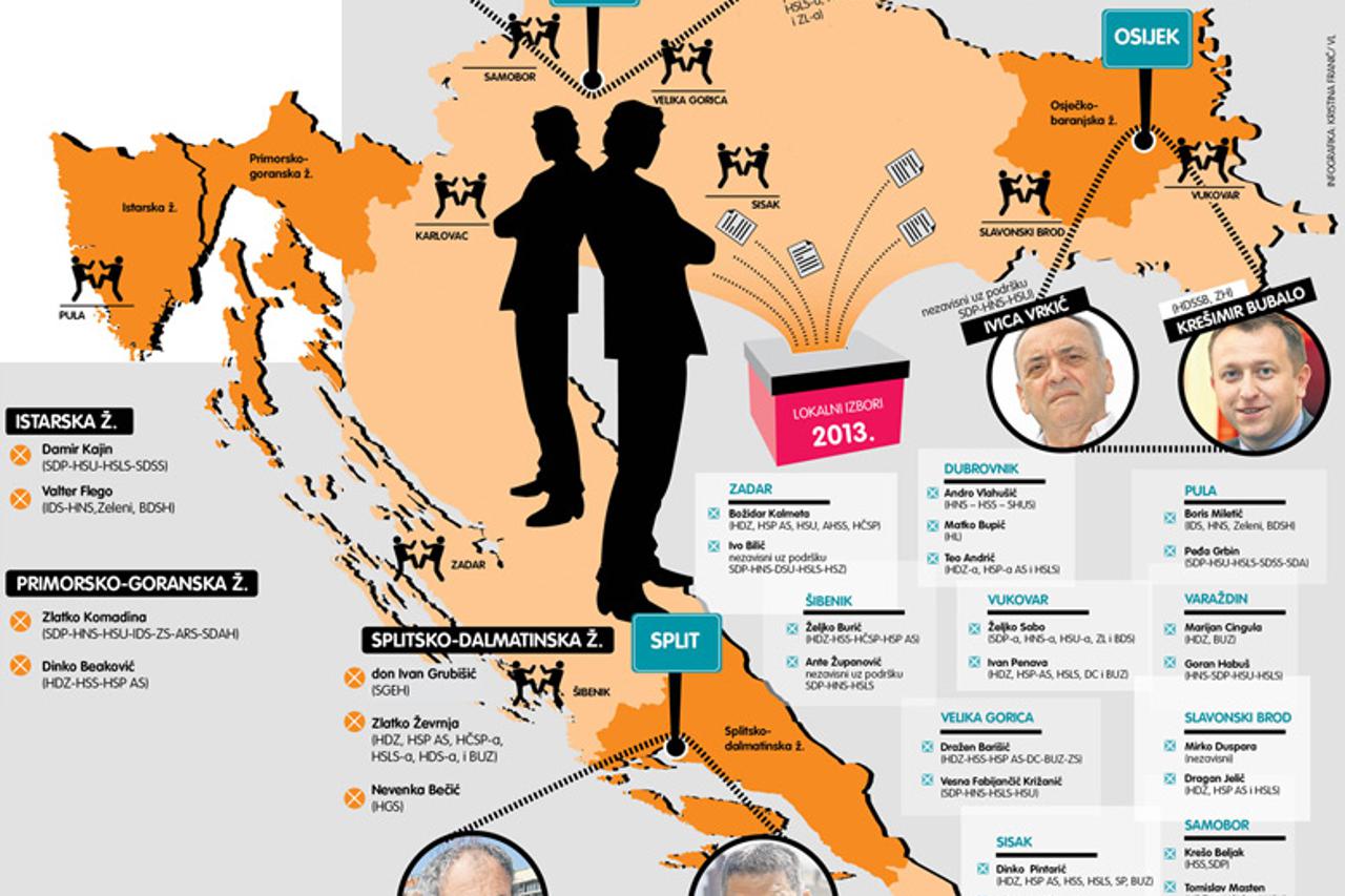 Gradovi u kojima će izborna utrka biti tijesna