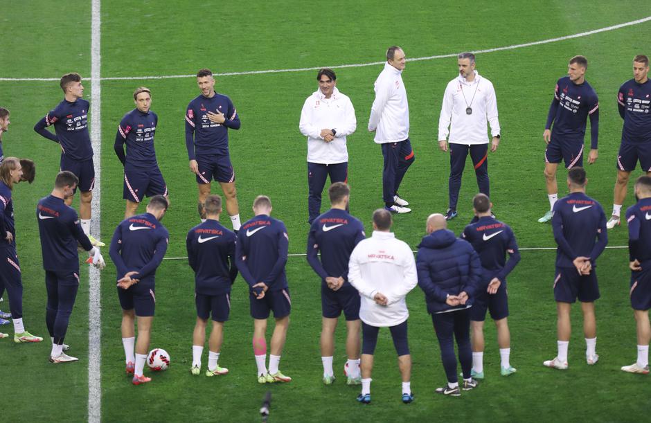Split: Hrvatska nogometna reprezentacija odradila trening uoči susreta s Rusijom