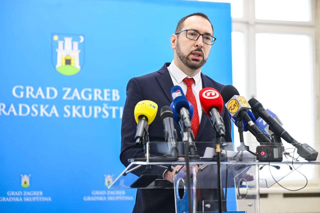 Zagreb: Gradonačelnik Tomašević i predsjednik Gradske skupštine Matej Mišić održali su zajedničku konferenciju za medije