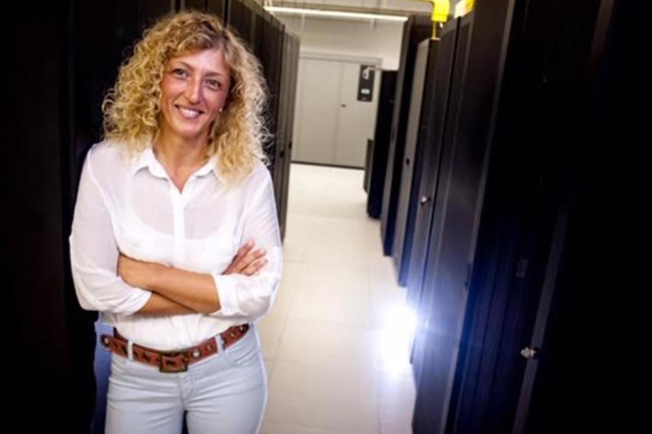 Anđelka Strajher, predsjednica uprave Megatrend poslovnih rješenja, u data centru Megatrenda