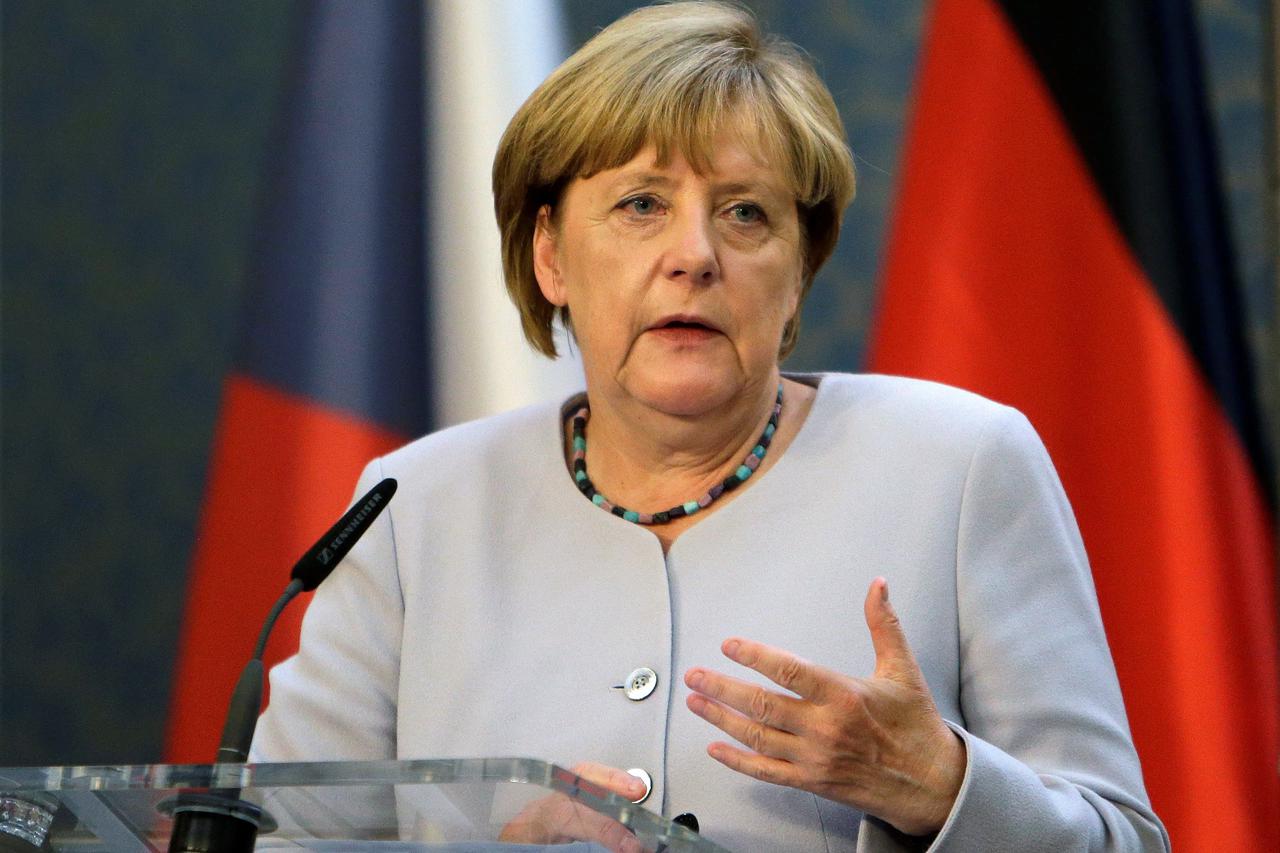 Merkel speaks during a news conference at Czech government headquarters in Prague German Chancellor Angela Merkel speaks during a news conference at Czech government headquarters in Prague, Czech Republic, August 25, 2016. REUTERS/David W Cerny DAVID W CE