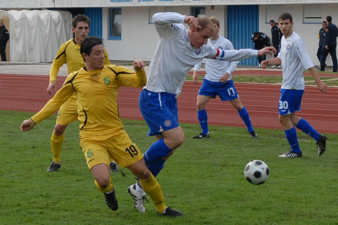 \'20.11.2010., Pula- Nogometna utakmica 16. kola prve HNL, NK Istra 1961 - NK Hajduk. na slici 19 Hrvoje Kovacevic Photo: Dusko Marusic/PIXSELL\'