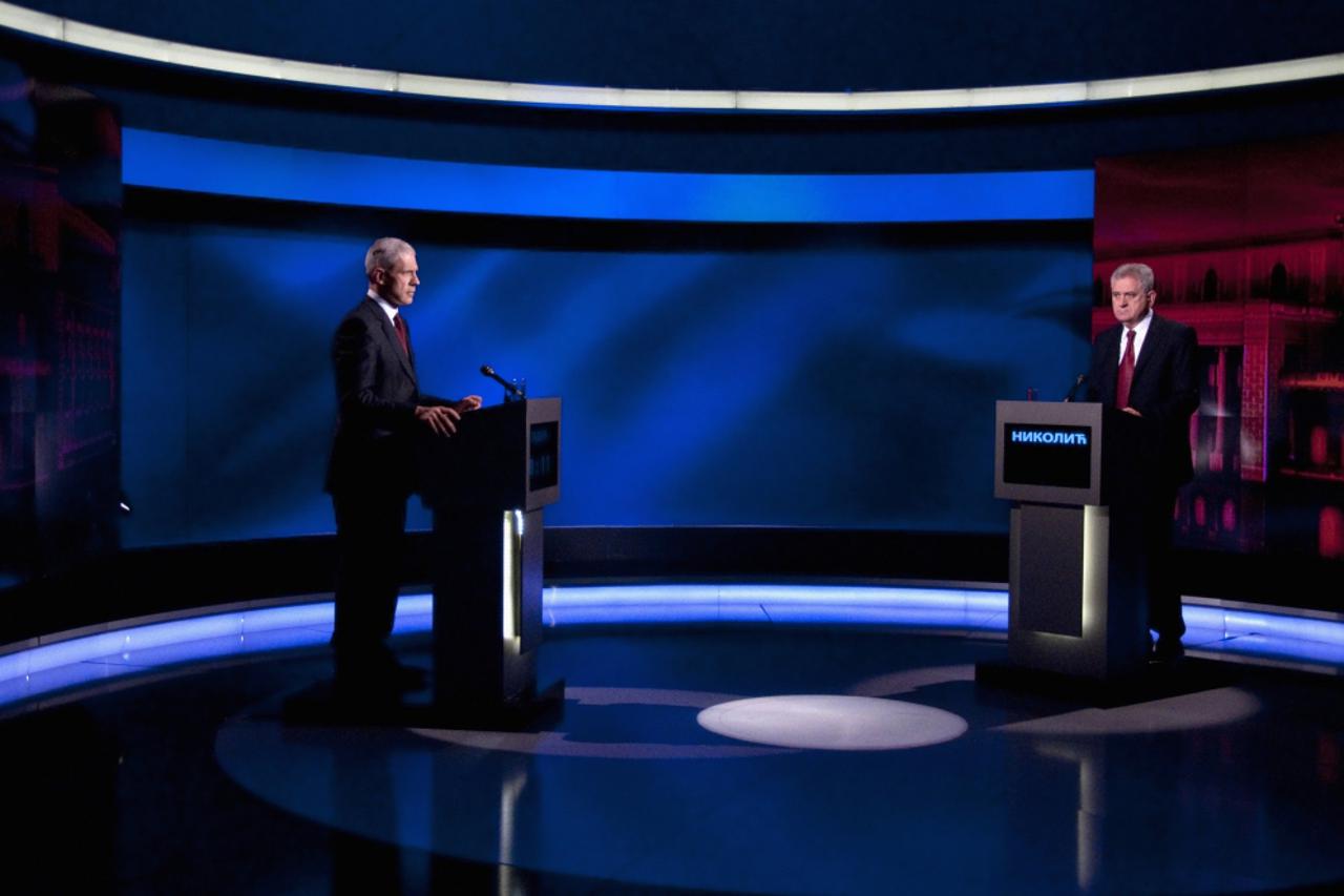 Tadić i Nikolić ,TV sučeljavanje (1)