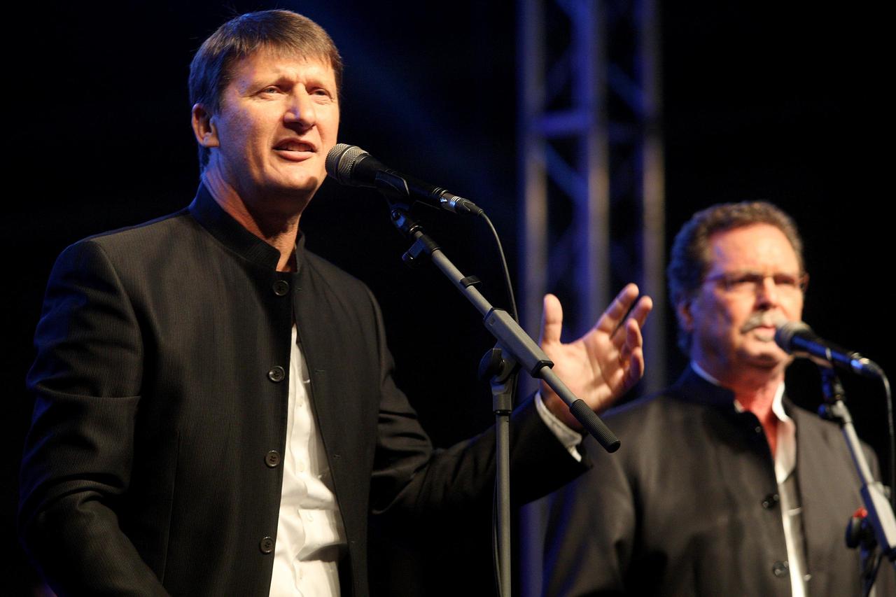 24.7.2014., Zadar -  Tomislav Bralic i klapa Intrade odrzali su veliki koncert na prepunom Forumu. Photo: Dino Stanin/PIXSELL
