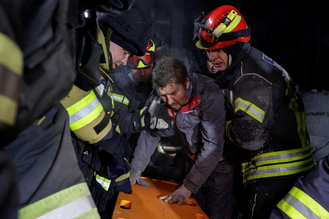 Aftermath of a Russian missile attack in Kharkiv