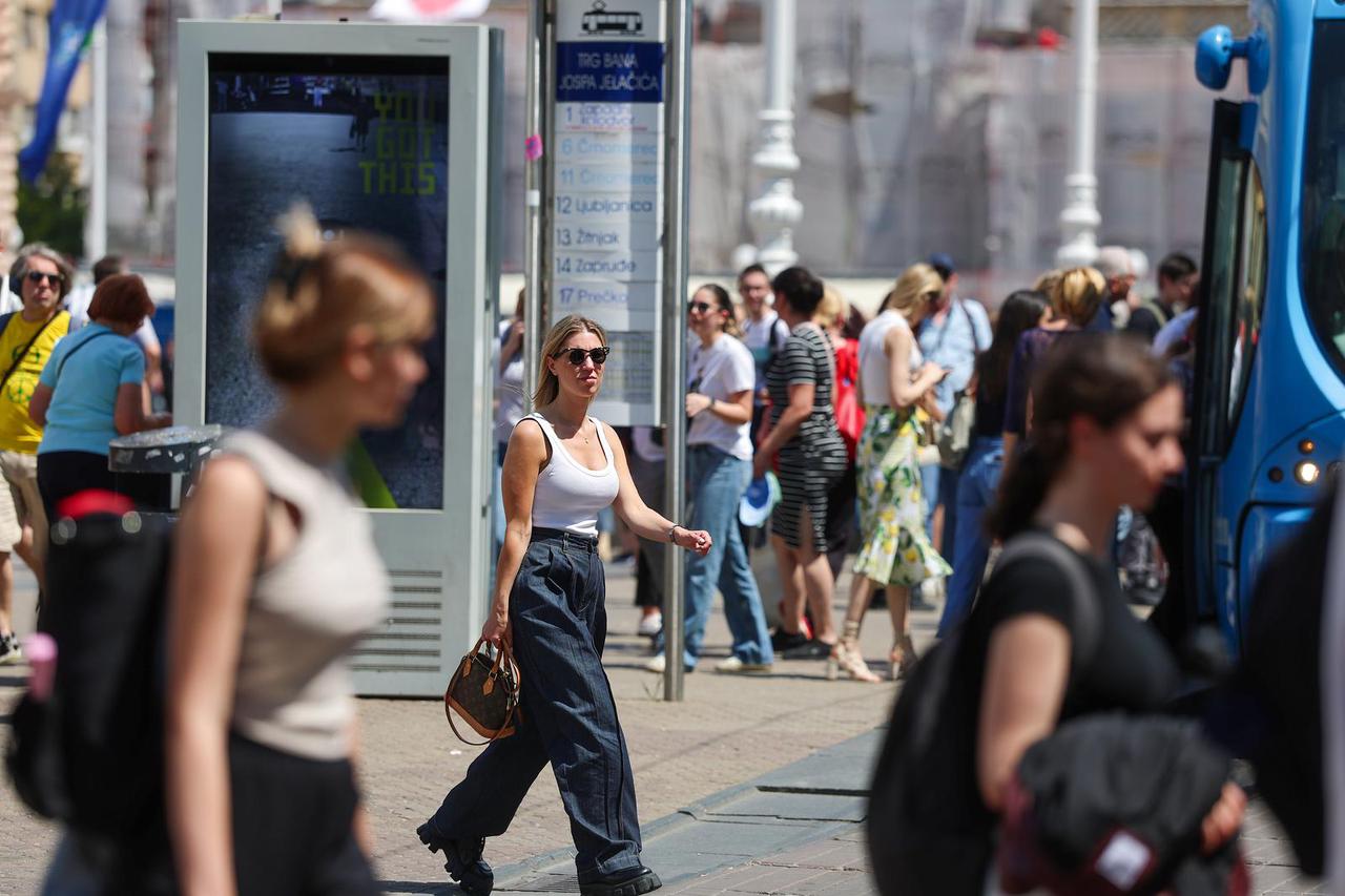 Zagreb: Živa u termometru na Zrinjevcu popela se preko 31 stupnja