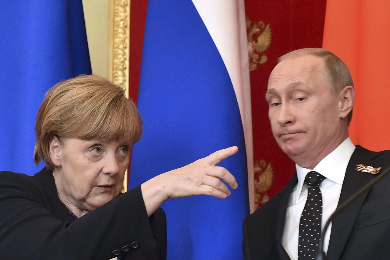 Angela Merkel i Vladimir Putin